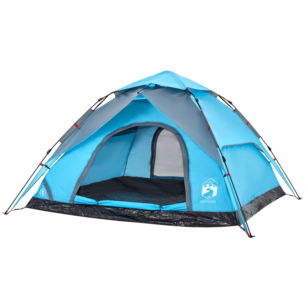 vidaXL Camping Tent Dome 5-Person Blue Quick Release - Waterproof, Easy Setup, Detachable Rainfly 5 Man Tent Cosy Camping Co.   