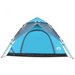 vidaXL Camping Tent Dome 5-Person Blue Quick Release - Waterproof, Easy Setup, Detachable Rainfly 5 Man Tent Cosy Camping Co.   