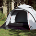 vidaXL Camping Tent Dome 3-Person White Blackout Fabric Quick Release 3 Man Tent Cosy Camping Co. White  