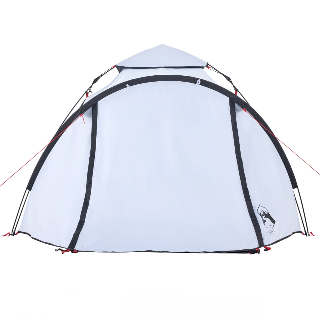 vidaXL Camping Tent Dome 3-Person White Blackout Fabric Quick Release 3 Man Tent Cosy Camping Co.   