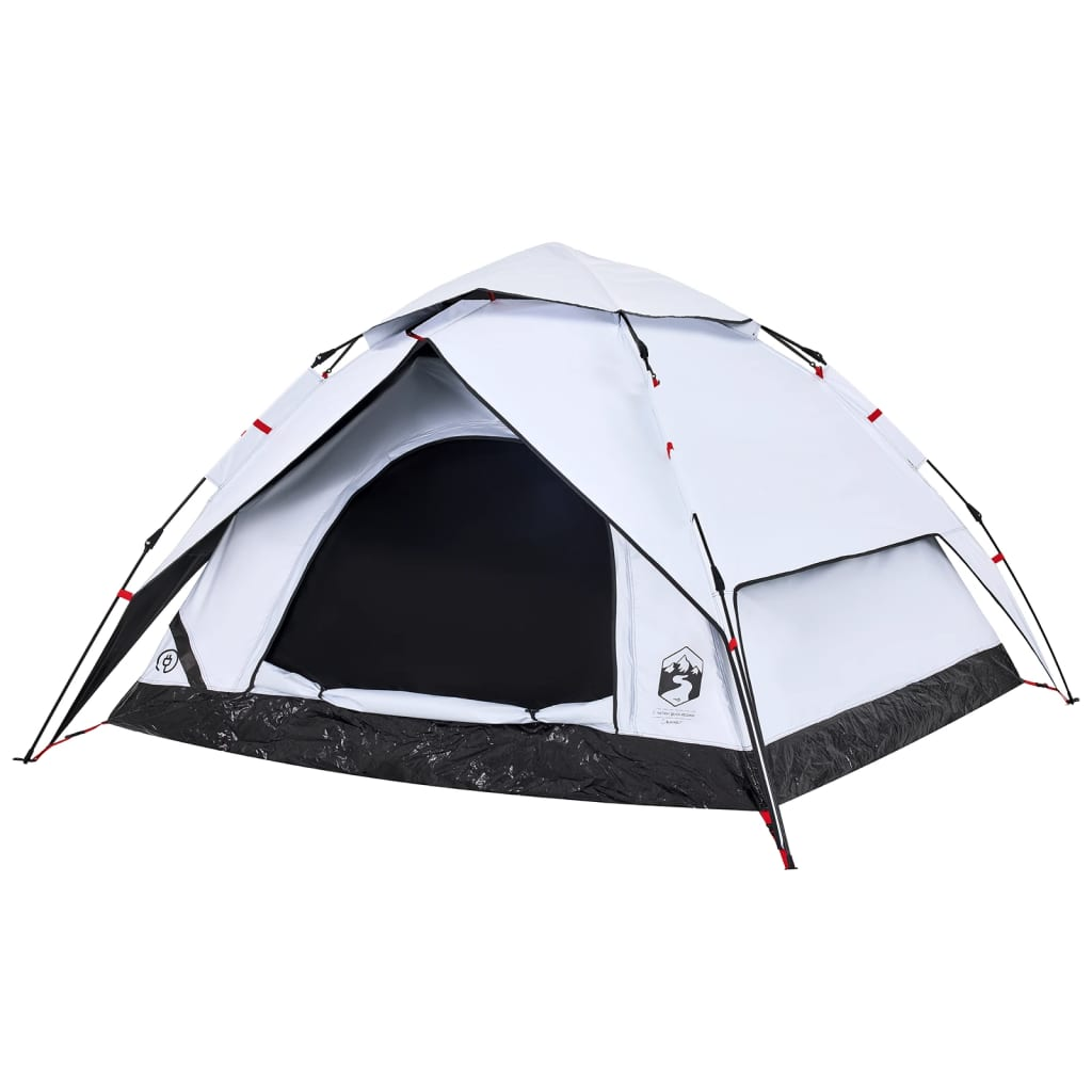 vidaXL Camping Tent Dome 5-Person White Blackout Fabric Quick Release 5 Man Tent Cosy Camping Co.   