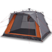 vidaXL Camping Tent Cabin 4-Person Grey and Orange Quick Release 4 Man Tent Cosy Camping Co.   