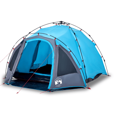 vidaXL Camping Tent Dome 3-Person Blue Quick Release - Waterproof & Easy Setup 3 Man Tent Cosy Camping Co.   