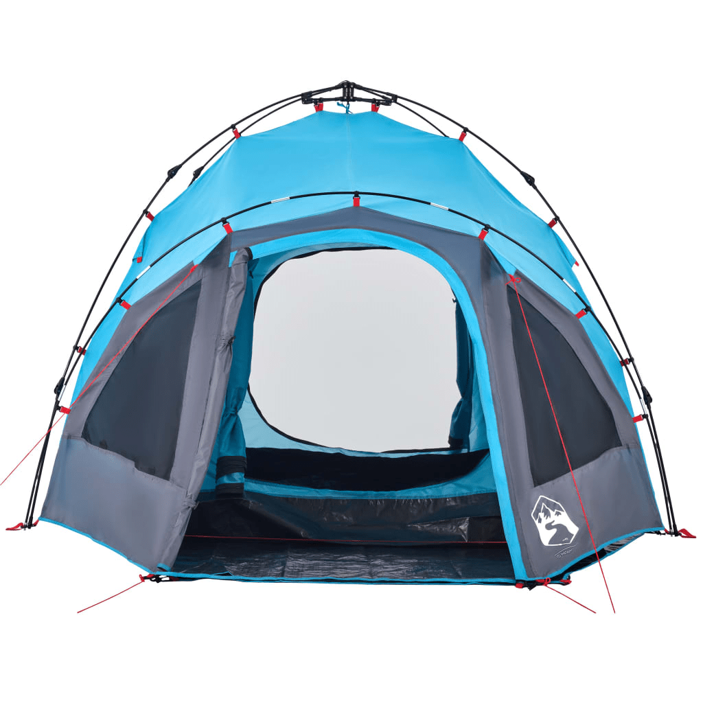 vidaXL Camping Tent Dome 3-Person Blue Quick Release - Waterproof & Easy Setup 3 Man Tent Cosy Camping Co.   