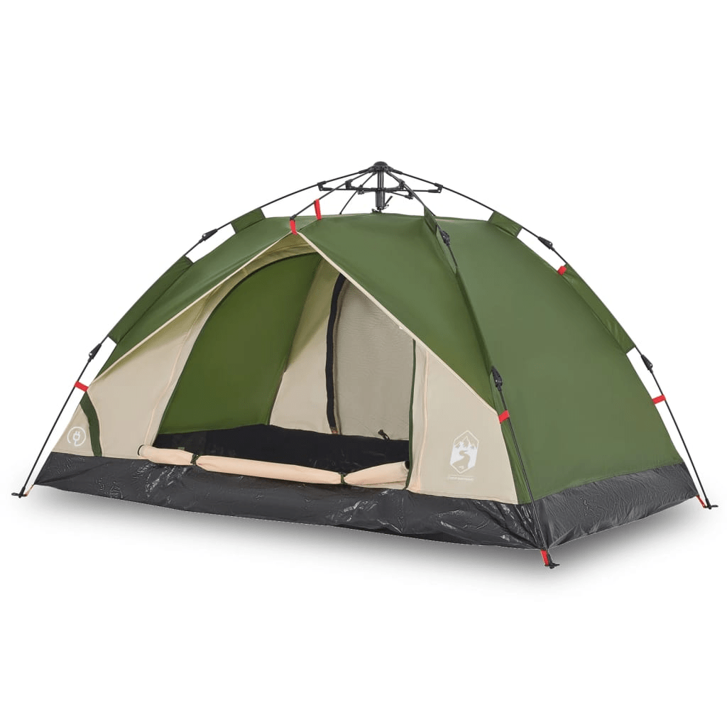 vidaXL Camping Tent Dome 2-Person Green Quick Release - Stay Dry and Comfortable on Your Camping Adventures 2 Man Tent Cosy Camping Co.   