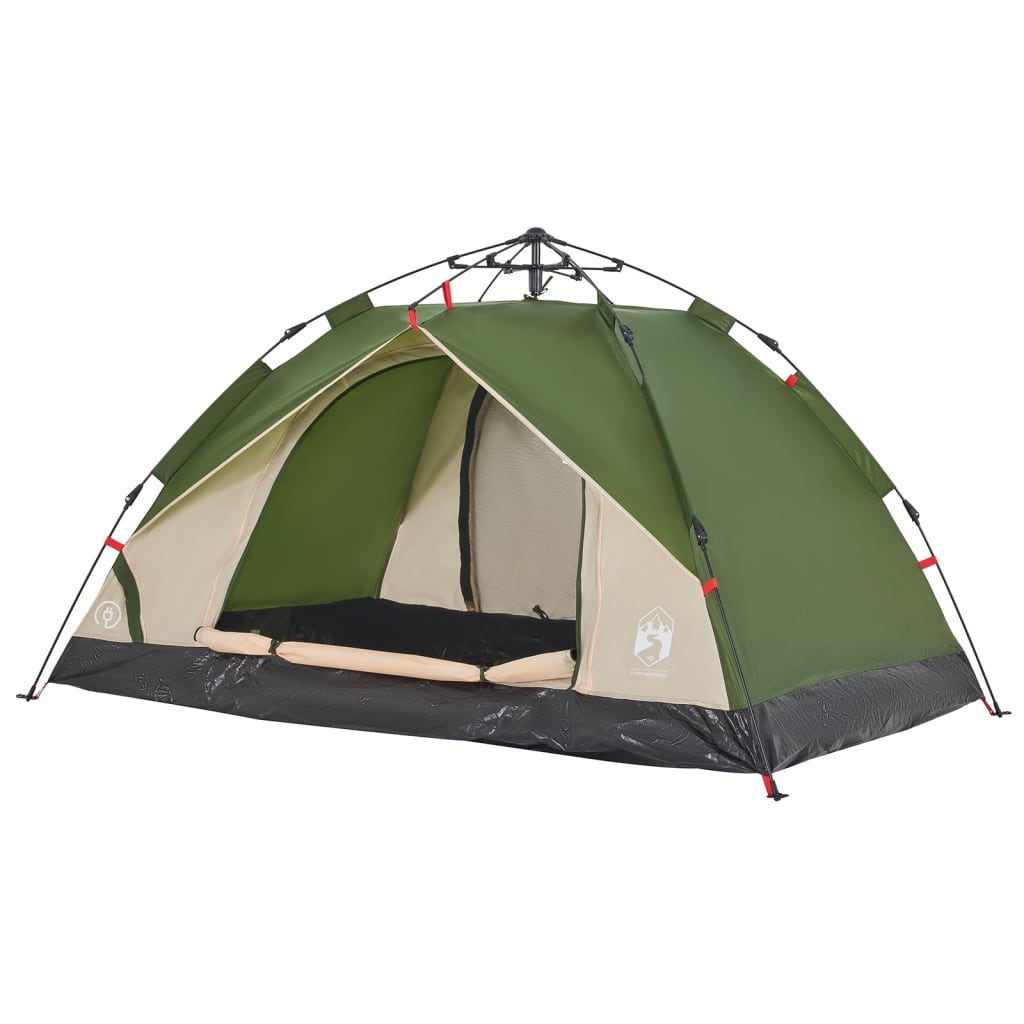 vidaXL Camping Tent Dome 2-Person Green Quick Release - Stay Dry and Comfortable on Your Camping Adventures 2 Man Tent Cosy Camping Co.   