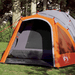 vidaXL Camping Tent Dome 3-Person Grey and Orange Quick Release 3 Man Tent Cosy Camping Co. Grey  