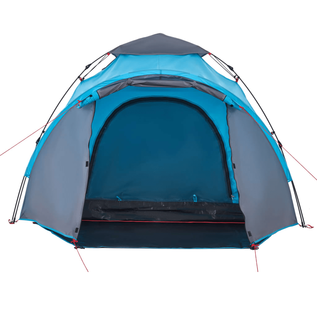 vidaXL Camping Tent Dome 3-Person Blue Quick Release - Stay Dry and Comfortable Anywhere 3 Man Tent Cosy Camping Co.   