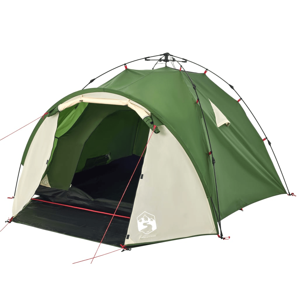 vidaXL Camping Tent Dome 3-Person Green Quick Release - Waterproof and Portable 3 Man Tent Cosy Camping Co.   