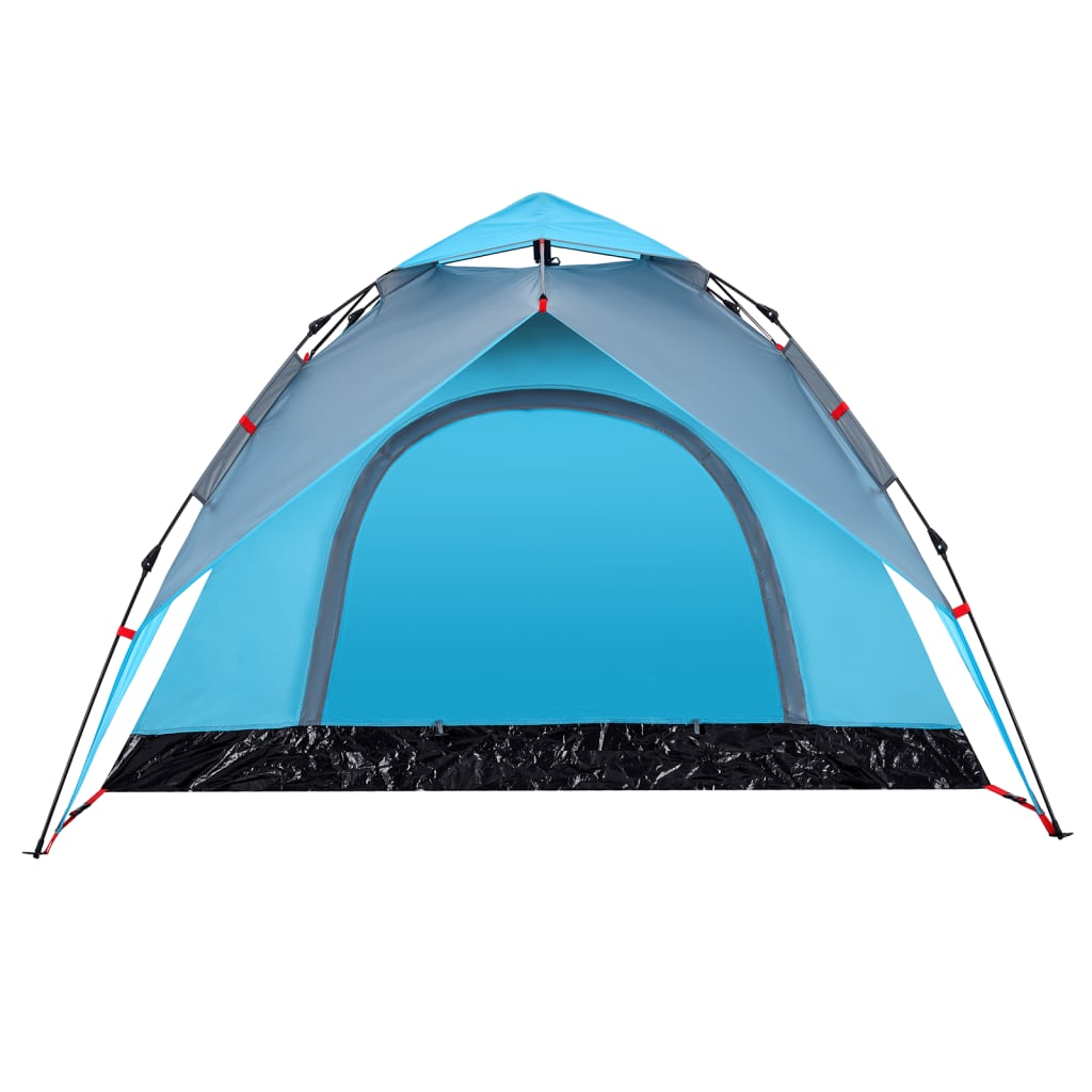 vidaXL Camping Tent Dome 3-Person Blue Quick Release - Waterproof & Wind Resistant 3 Man Tent Cosy Camping Co.   