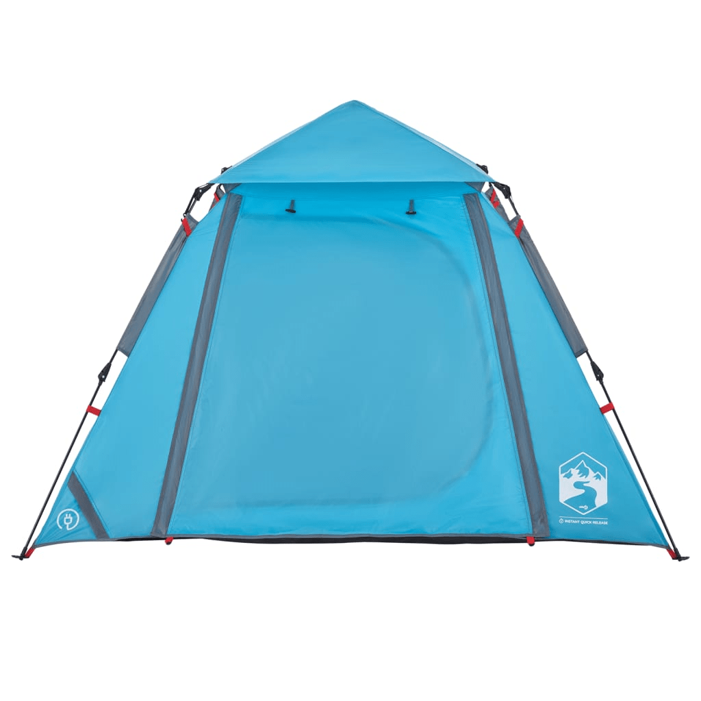 vidaXL Camping Tent Dome 4-Person Blue | Quick-Release System 4 Man Tent Cosy Camping Co.   