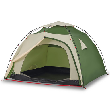 vidaXL Camping Tent Dome 4-Person Green Quick Release - Waterproof, Easy Setup, Portable 4 Man Tent Cosy Camping Co.   