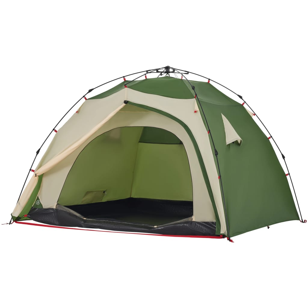 vidaXL Camping Tent Dome 4-Person Green Quick Release - Waterproof, Easy Setup, Portable 4 Man Tent Cosy Camping Co.   