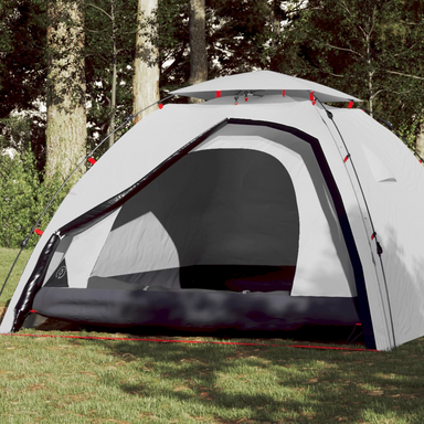 vidaXL Camping Tent Dome - 4-Person, White Blackout Fabric, Quick Release 4 Man Tent Cosy Camping Co. White  