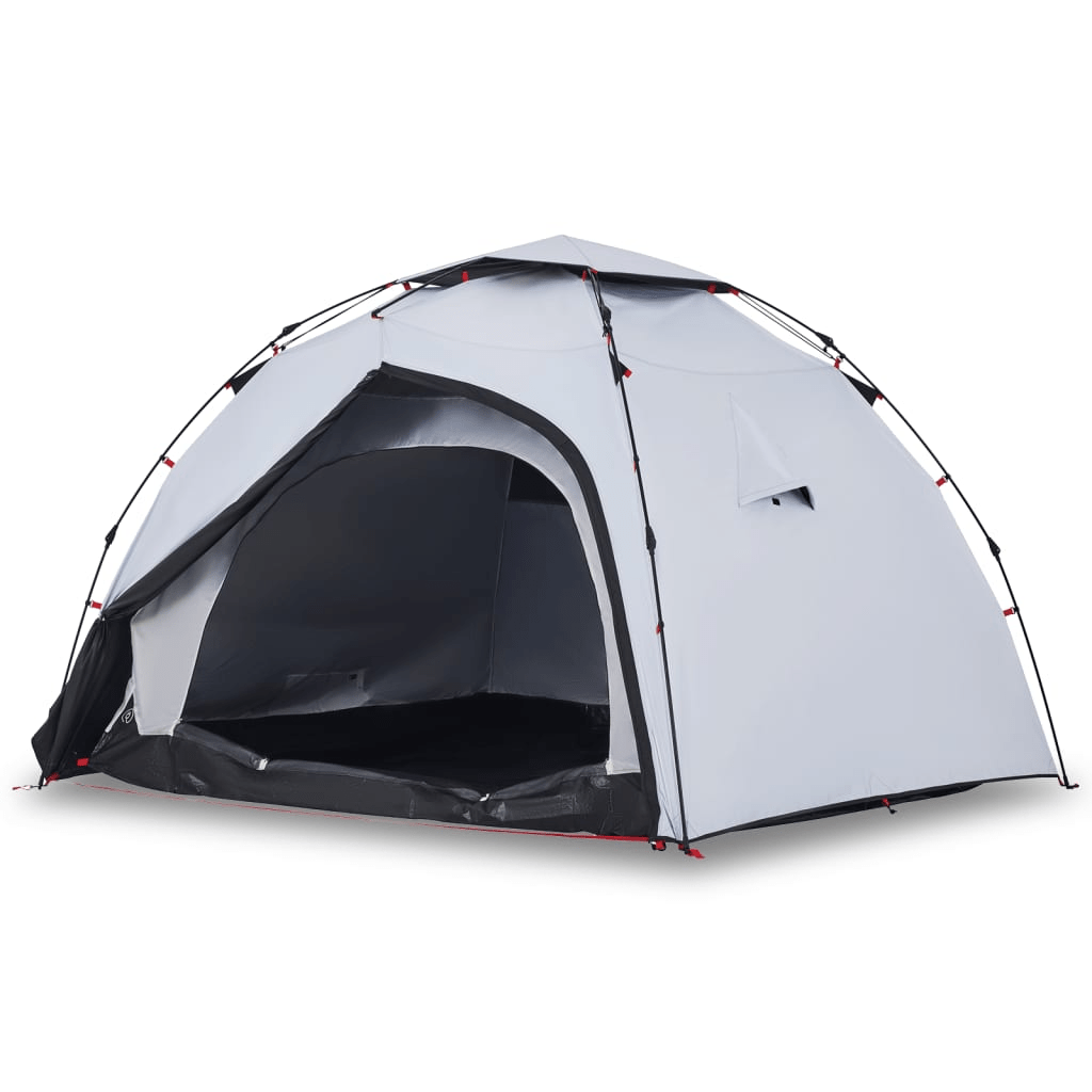 vidaXL Camping Tent Dome - 4-Person, White Blackout Fabric, Quick Release 4 Man Tent Cosy Camping Co.   