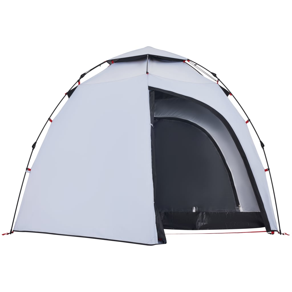 vidaXL Camping Tent Dome - 4-Person, White Blackout Fabric, Quick Release 4 Man Tent Cosy Camping Co.   