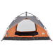 vidaXL Camping Tent Dome 2-Person Grey and Orange Quick Release - Waterproof, Easy Setup, Good Ventilation, Portable 2 Man Tent Cosy Camping Co.   