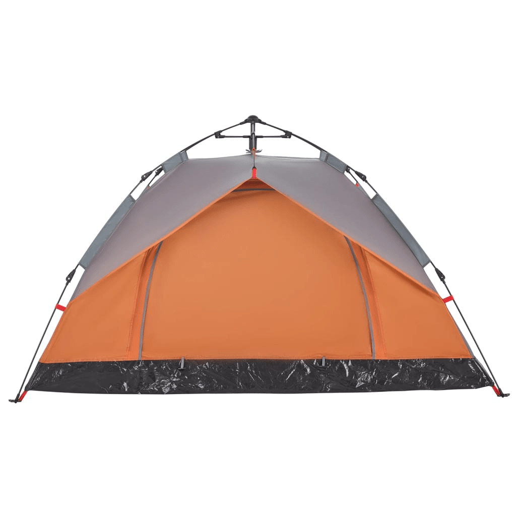 vidaXL Camping Tent Dome 2-Person Grey and Orange Quick Release - Waterproof, Easy Setup, Good Ventilation, Portable 2 Man Tent Cosy Camping Co.   