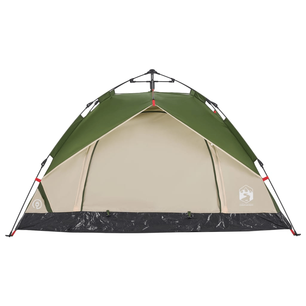 vidaXL Camping Tent Dome 3-Person Green Quick Release - Stay Comfortable on Your Outdoor Adventures 3 Man Tent Cosy Camping Co.   