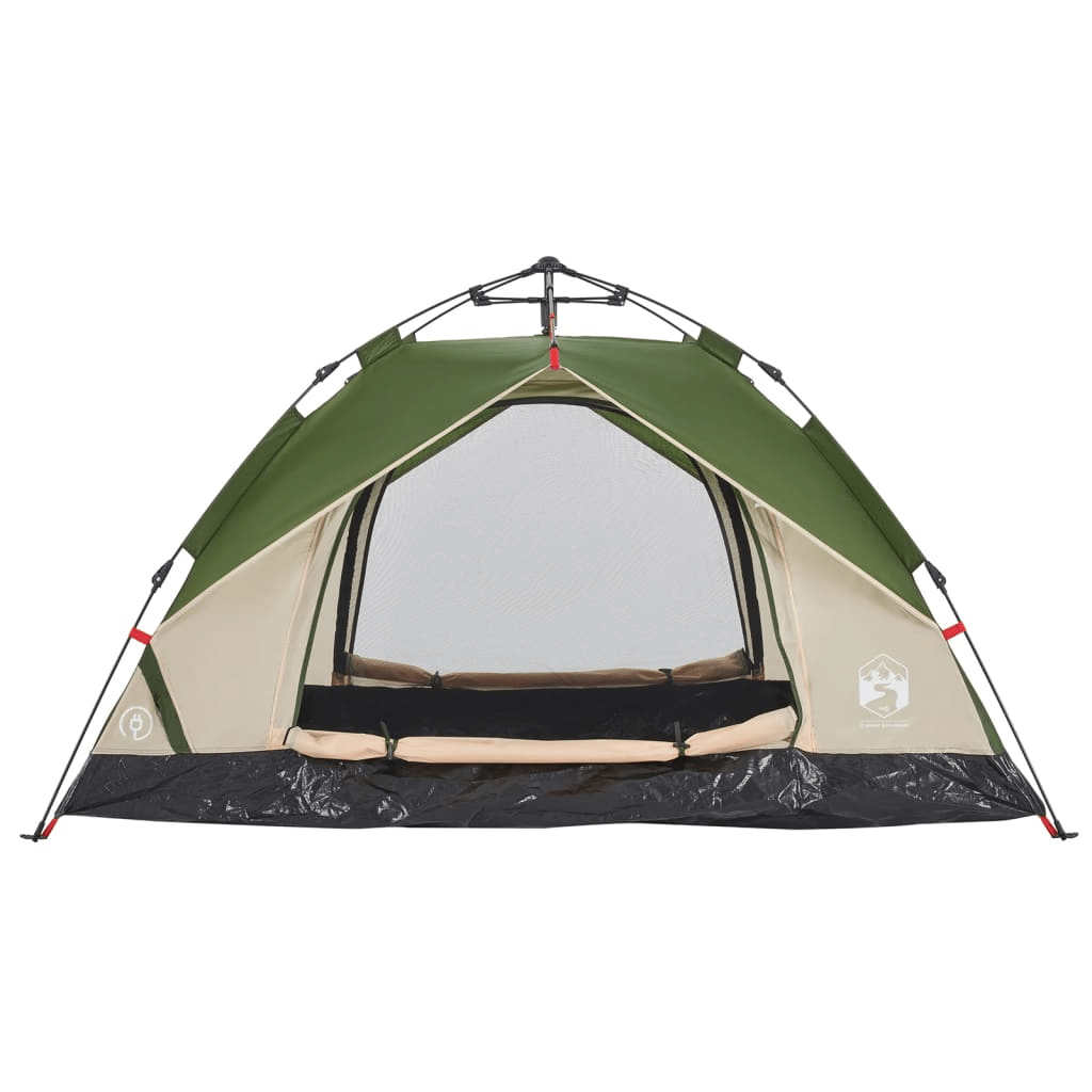 vidaXL Camping Tent Dome 3-Person Green Quick Release - Stay Comfortable on Your Outdoor Adventures 3 Man Tent Cosy Camping Co.   