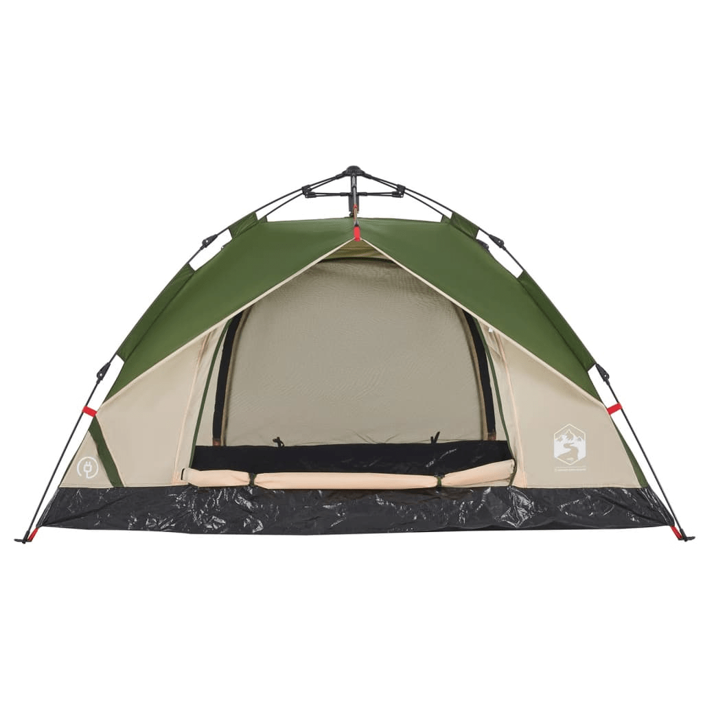 vidaXL Camping Tent Dome 3-Person Green Quick Release - Stay Comfortable on Your Outdoor Adventures 3 Man Tent Cosy Camping Co.   