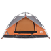 vidaXL Camping Tent Dome 3-Person Grey and Orange Quick Release - Waterproof, Easy Set-Up, Great Ventilation | Shop Now 3 Man Tent Cosy Camping Co.   