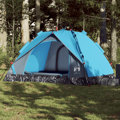 vidaXL Camping Tent Dome 3-Person Blue Quick Release - Waterproof, Portable, and Easy to Set Up 3 Man Tent Cosy Camping Co. Blue  