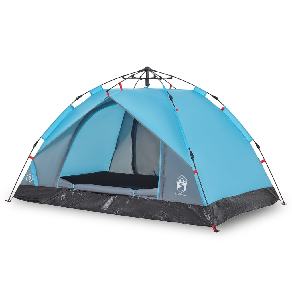 vidaXL Camping Tent Dome 3-Person Blue Quick Release - Waterproof, Portable, and Easy to Set Up 3 Man Tent Cosy Camping Co.   
