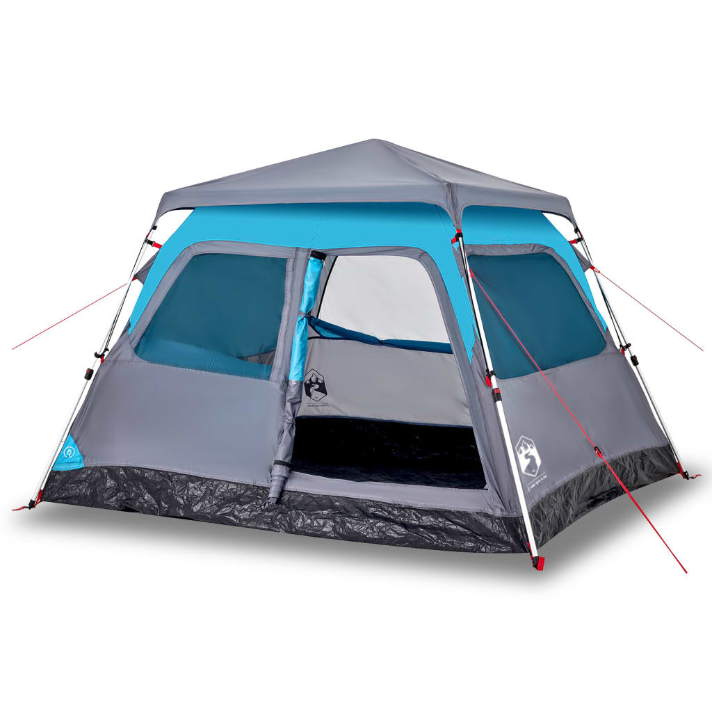 vidaXL Camping Tent Dome 4-Person Blue Quick Release - Durable, Waterproof, and Easy to Set Up 4 Man Tent Cosy Camping Co.   