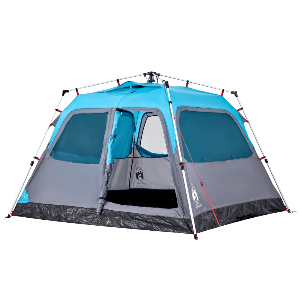vidaXL Camping Tent Dome 4-Person Blue Quick Release - Durable, Waterproof, and Easy to Set Up 4 Man Tent Cosy Camping Co.   