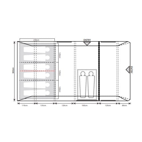 Airedale 6.0S 6 Man Air Tent 6 Man Tent Outdoor Revolution   