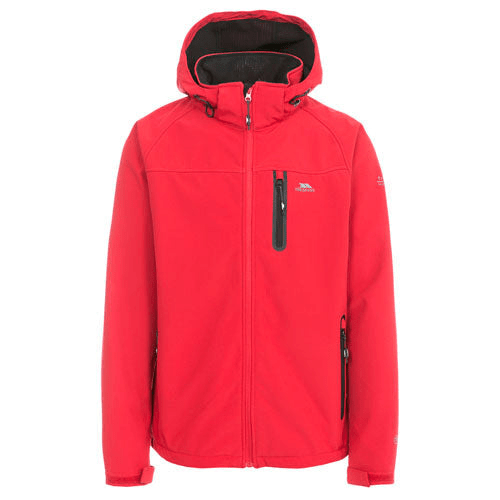 Trespass Men's Accelerator II Softshell Jacket - Lightweight, Waterproof, and Windproof Mens Jacket Cosy Camping Co. Red S 