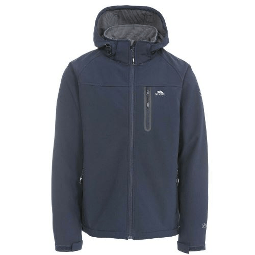 Trespass Men's Accelerator II Softshell Jacket - Lightweight, Waterproof, and Windproof Mens Jacket Cosy Camping Co. Navy 2XL 