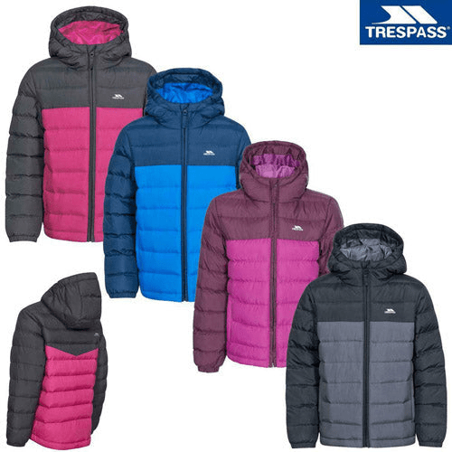 Trespass Kids Oskar Padded School Jacket - Warm, Stylish, and Water-Resistant Kids Cosy Camping Co.   