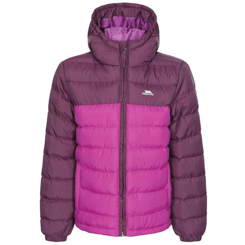 Trespass Kids Oskar Padded School Jacket - Warm, Stylish, and Water-Resistant Kids Cosy Camping Co. Purple Orchid 11-12 Years 