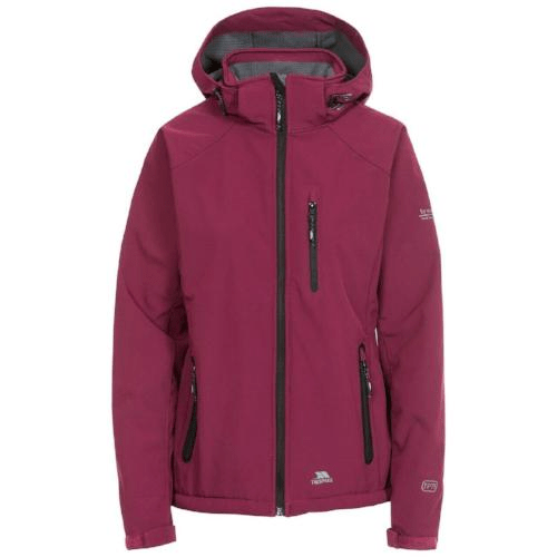 Trespass Bela II Softshell Jacket - Women's Outdoor Jacket Womens Jacket Cosy Camping Co. Grape Wine M 