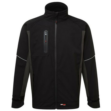 Stay Warm and Dry with the Mens Tuffstuff Stanton Softshell Jacket - 252 Mens Jacket Cosy Camping Co. Black XL 