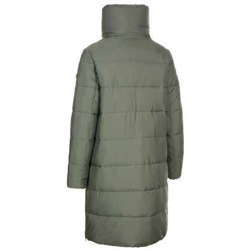 Ladies Trespass Faith Padded Long Length Jacket Womens Jacket Cosy Camping Co.   