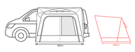 Cayman F/G Drive-Away Awning Awning Outdoor Revolution   