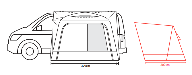 Cayman F/G Drive-Away Awning Awning Outdoor Revolution   