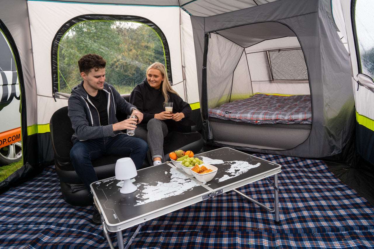 Hive Campervan Awning (Fibreglass Poles) - with Sleeping Pod Campervan Awning OLPRO   