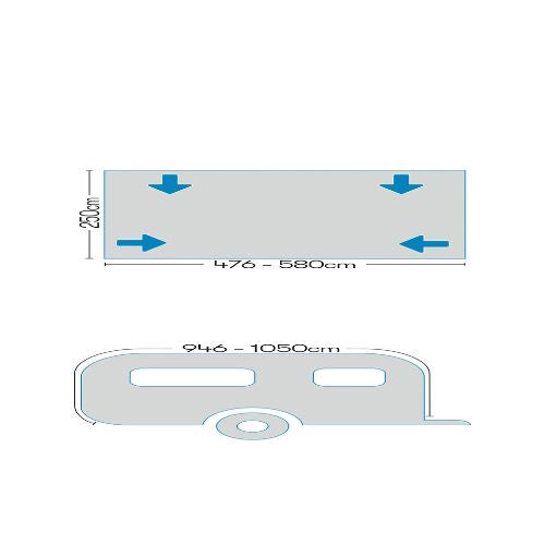 Westfields Galaxy Air Awning (946 - 980) Size 8 Caravan Awning Westfields   